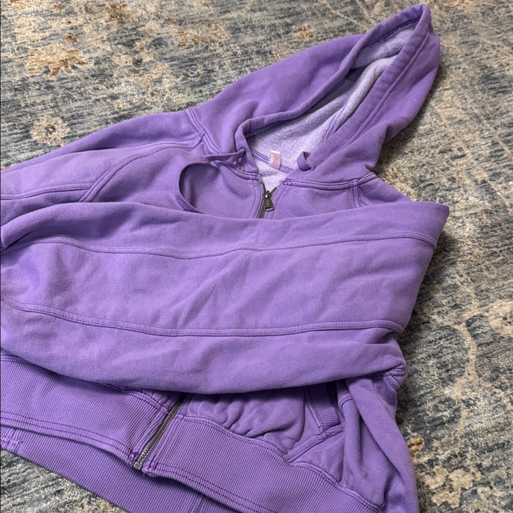 Free people - soooo adorable and cozy Purple Zip-Up Hoodie - Picture 4 of 4